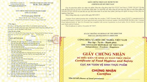 Hồ sơ công bố thực phẩm chức năng nhập khẩu