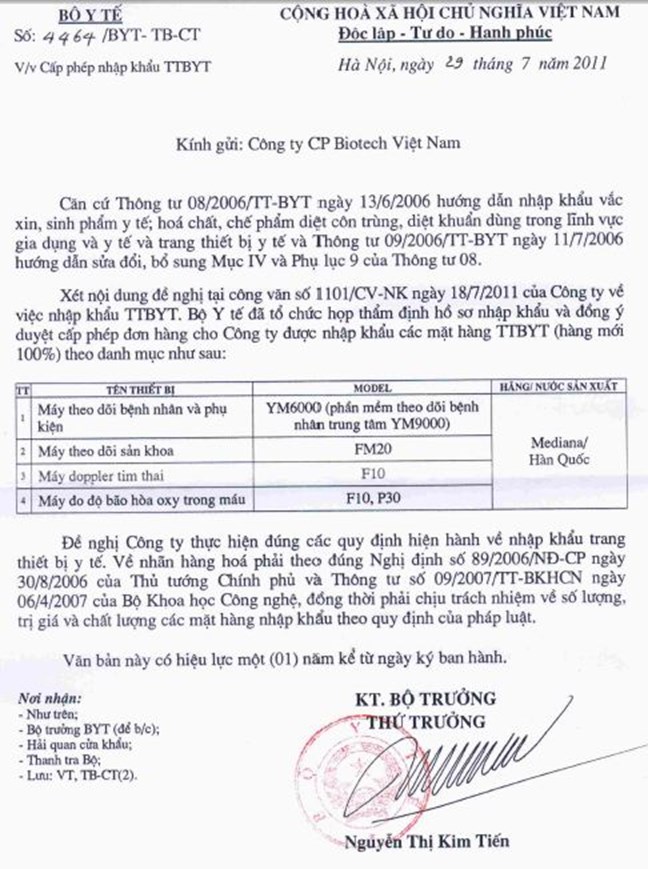 Giấy phép nhập khẩu